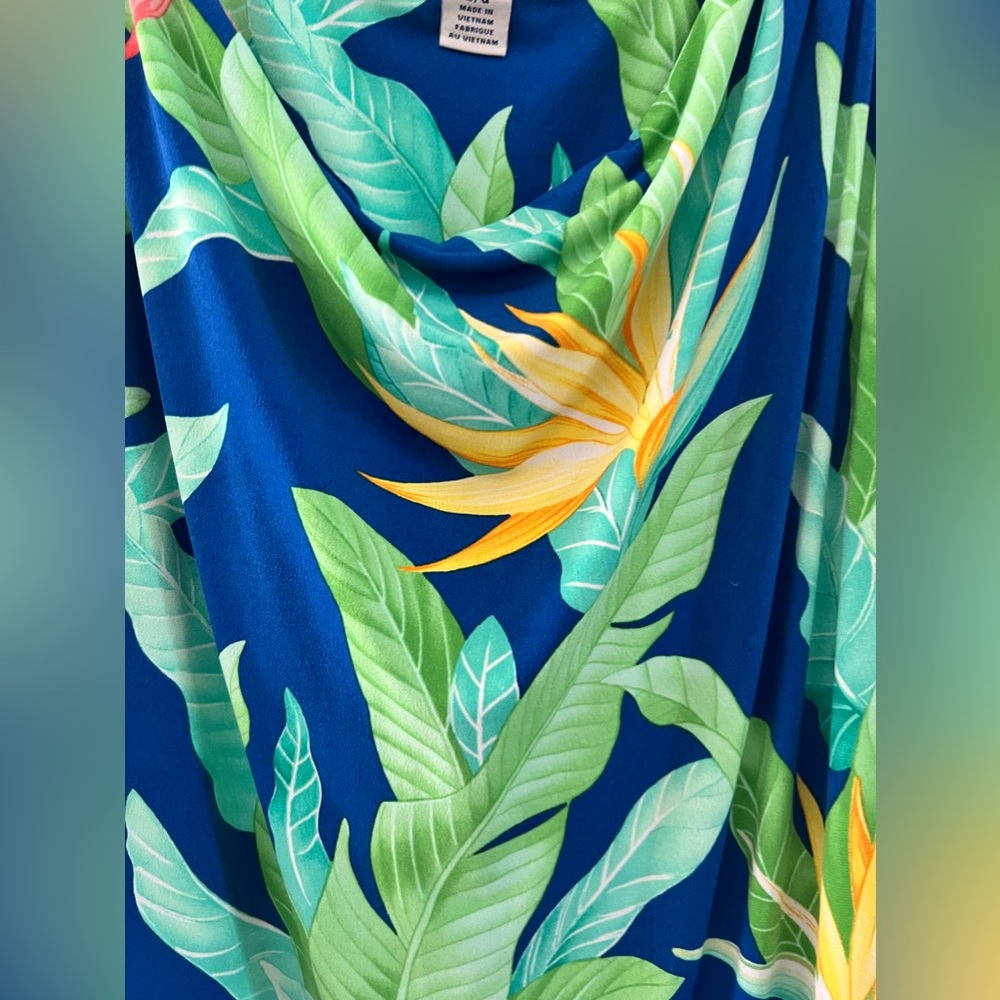 Tommy Bahama Tropical Print Maxi Dress Size L - Picture 3 of 5